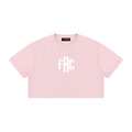 FRC/WYR (Wear Your Reason) Vol.1 Pink Women's Mineral Wash Cotton Crop T-Shirt