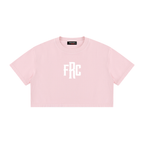 FRC/WYR (Wear Your Reason) Vol.1 Pink Women's Mineral Wash Cotton Crop T-Shirt